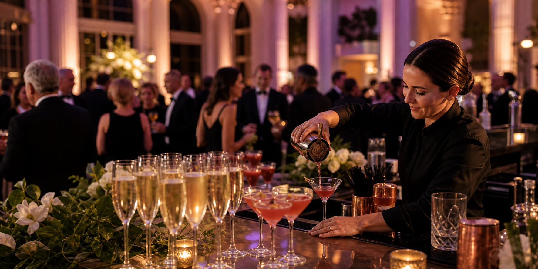Fundraiser gala mobile bar service in Savannah, GA