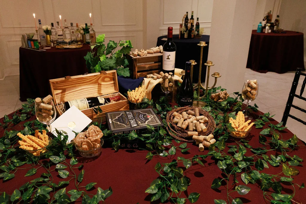 Premium Formosa Bar display with spirits, garnishes, and event styling