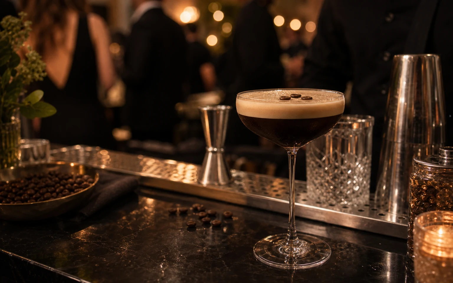 Espresso martini cocktail for a private event by Formosa Bar