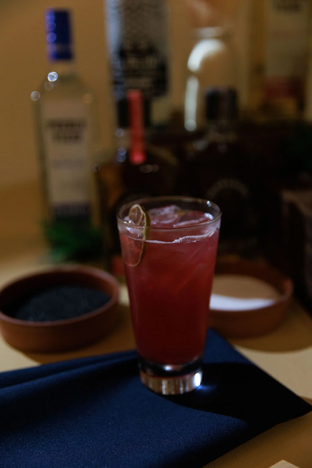 Seasonal sangria red cocktail for a custom event drink menu